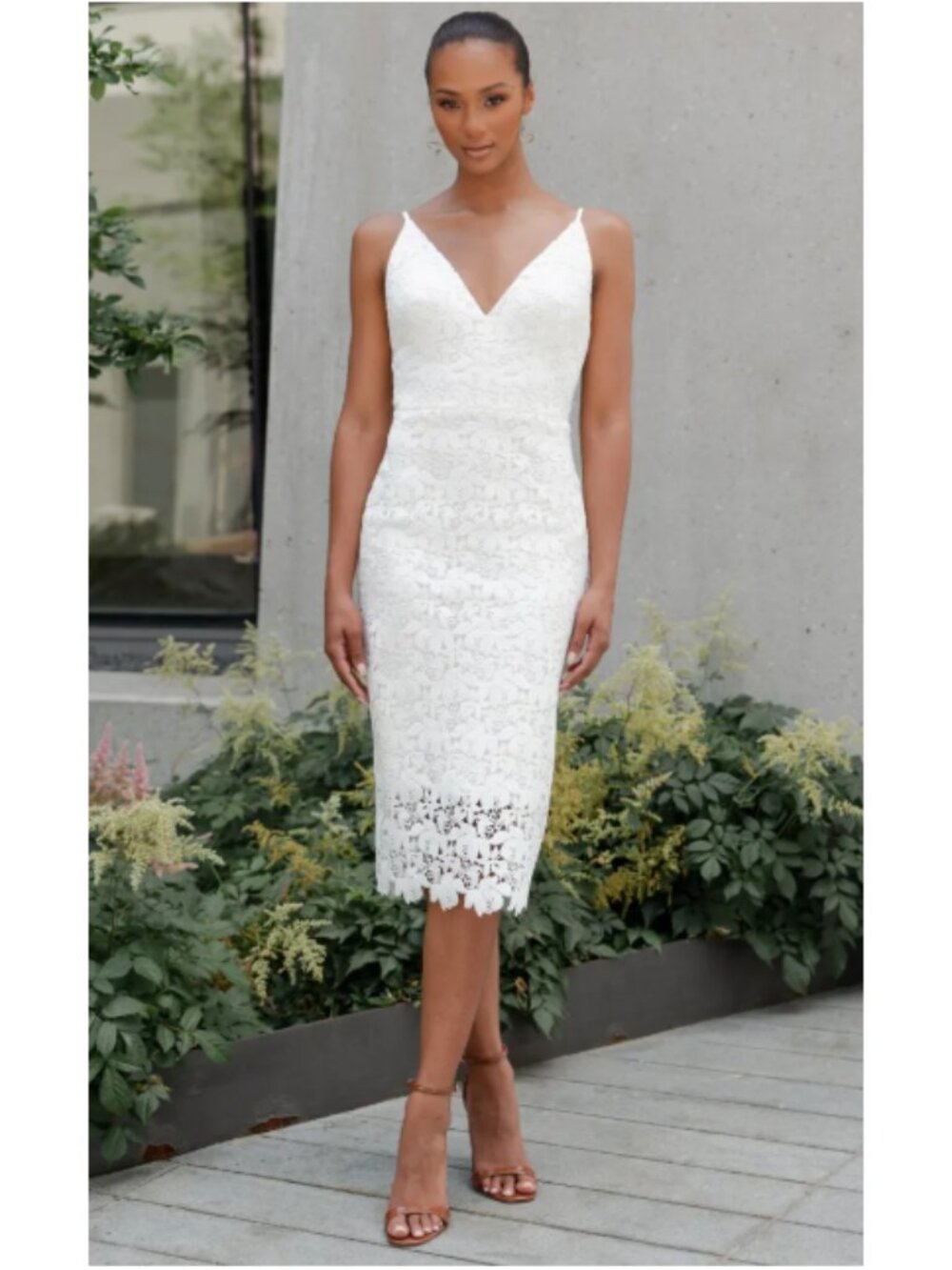 Jenny Yoo LWD Dress Evan Size 10 White